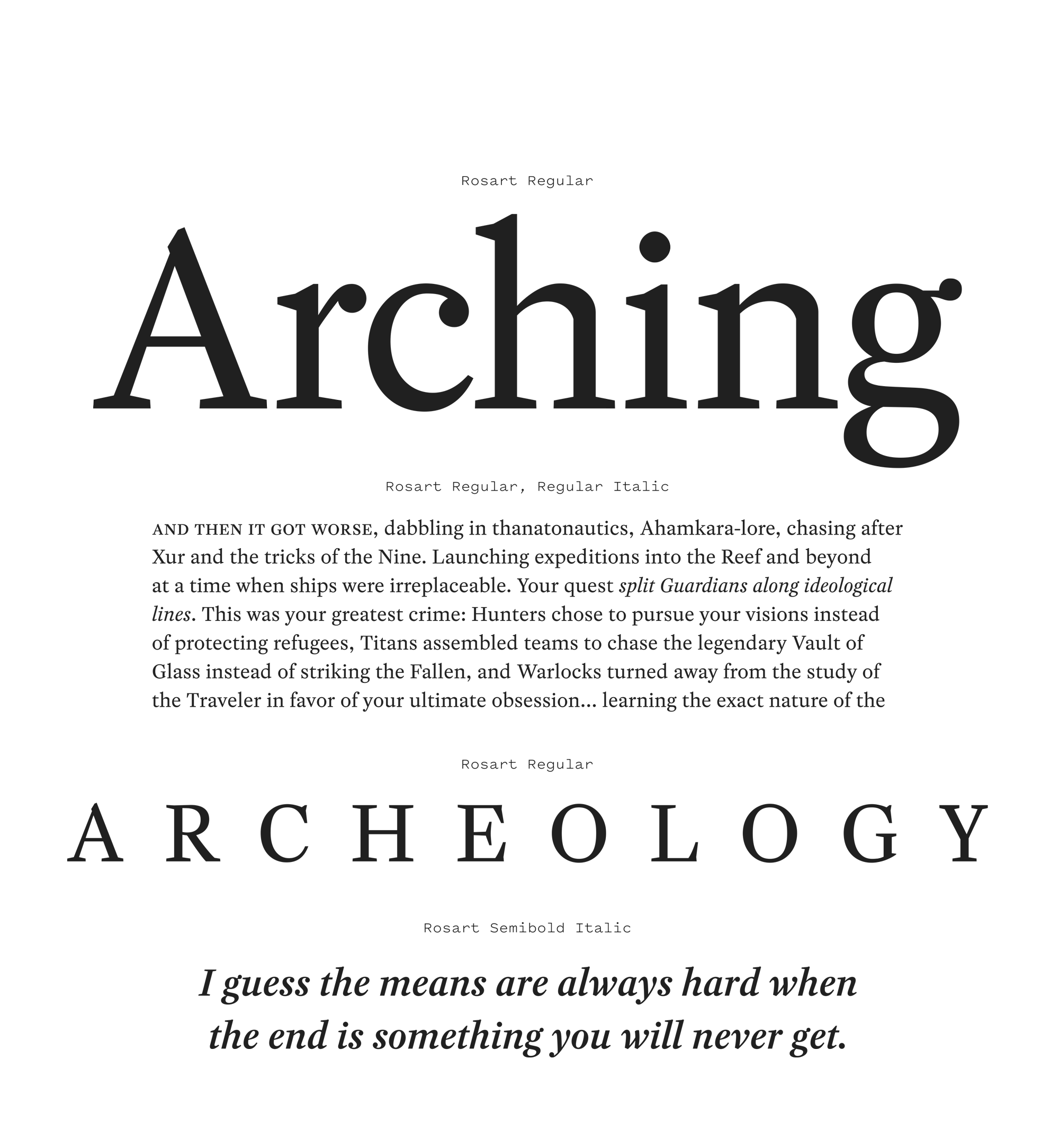 Font Review Journal Specimen 1
